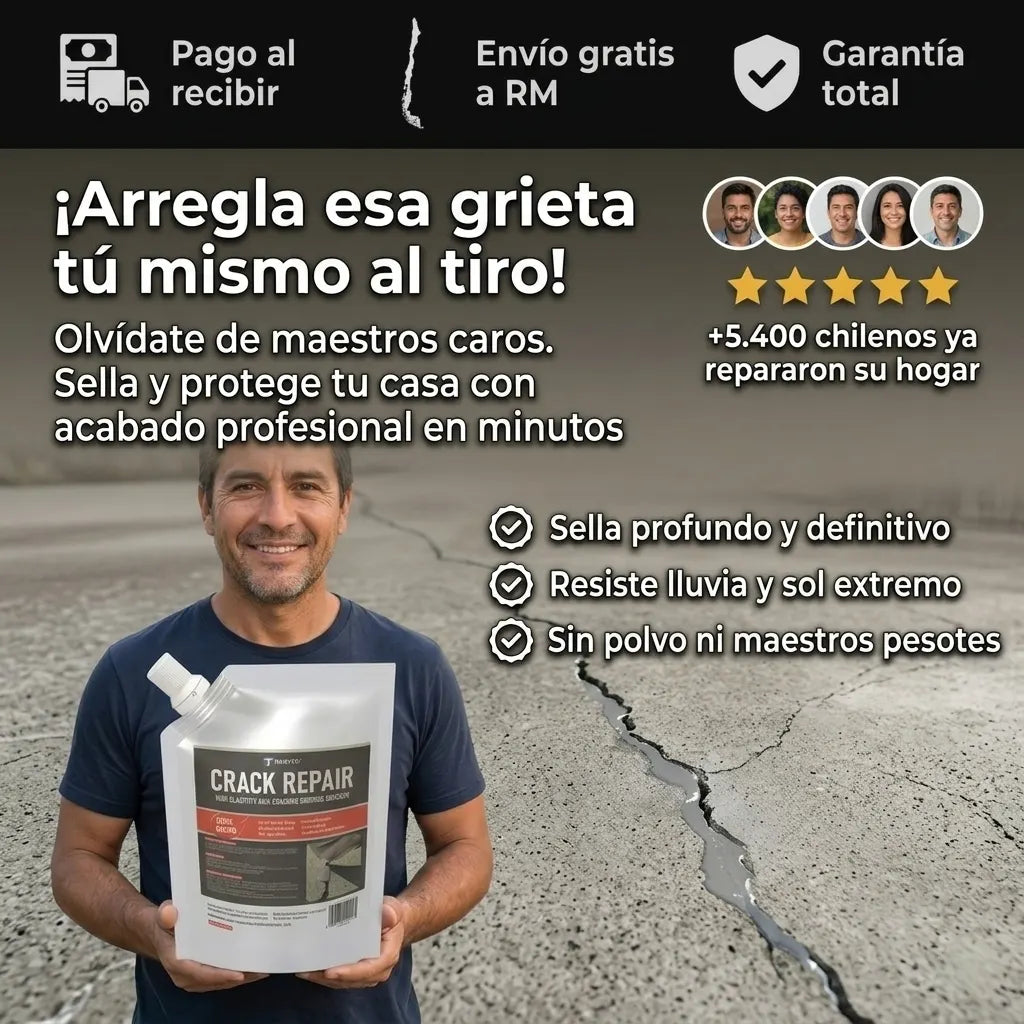 CrackRepair repara grietas en minutos tu mismo 500g