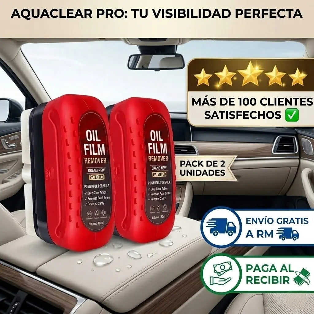 AquaClear Pro™ Pack 2 Mejora tu visibilidad y conduce con mayor claridad