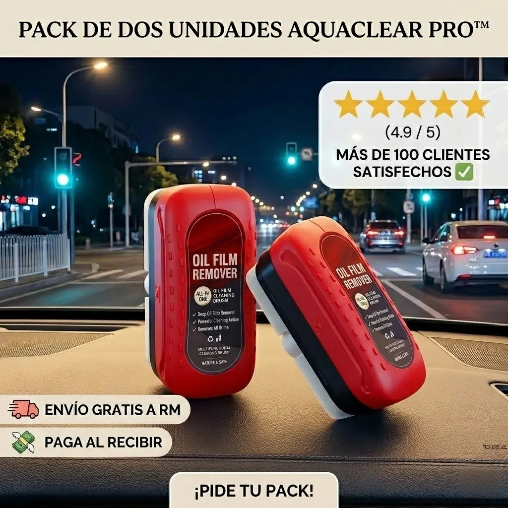 AquaClear Pro™ Pack 2 Mejora tu visibilidad y conduce con mayor claridad