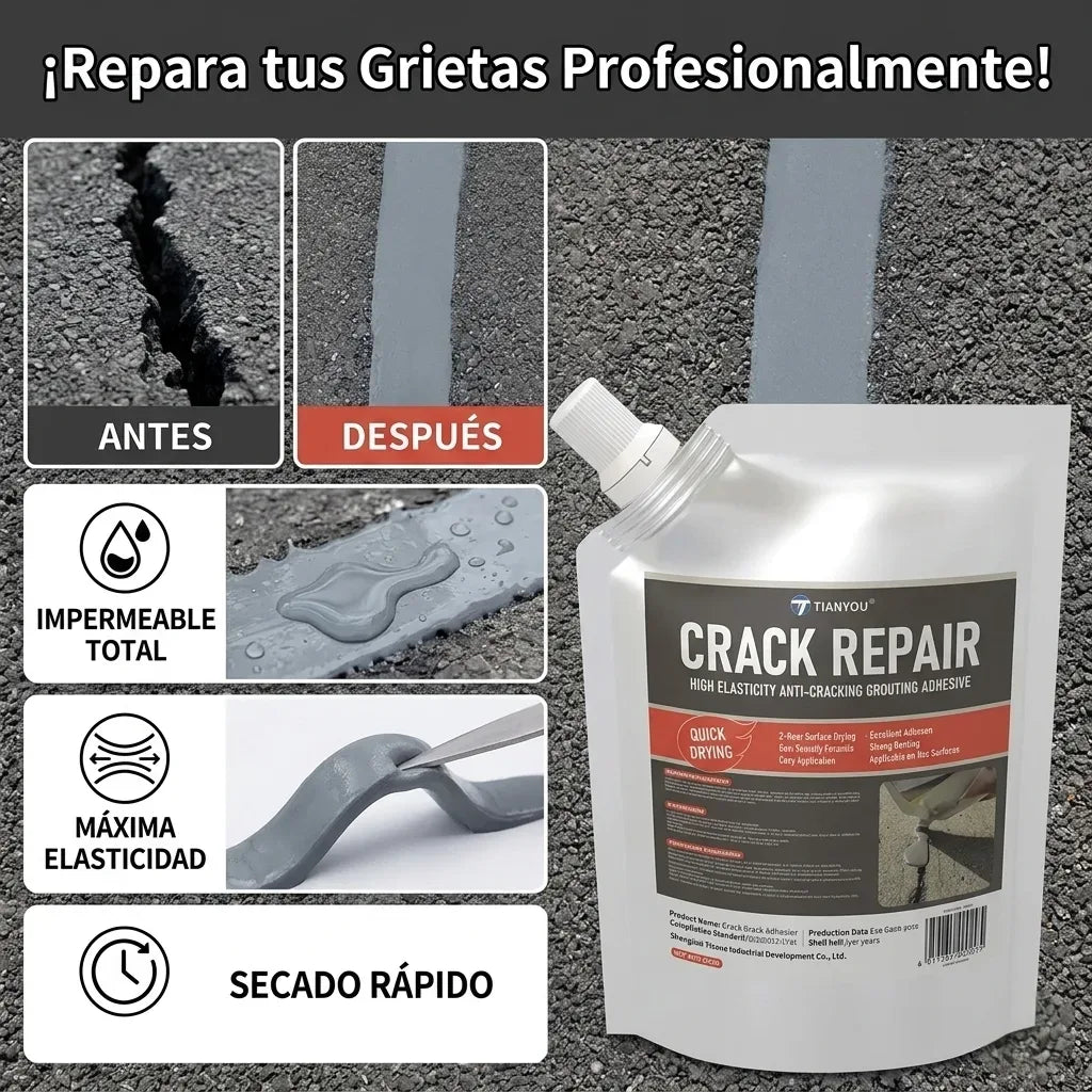 CrackRepair repara grietas en minutos tu mismo 500g