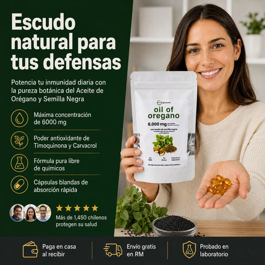 Aceite De Orégano 6000 Mg 60 capsulas